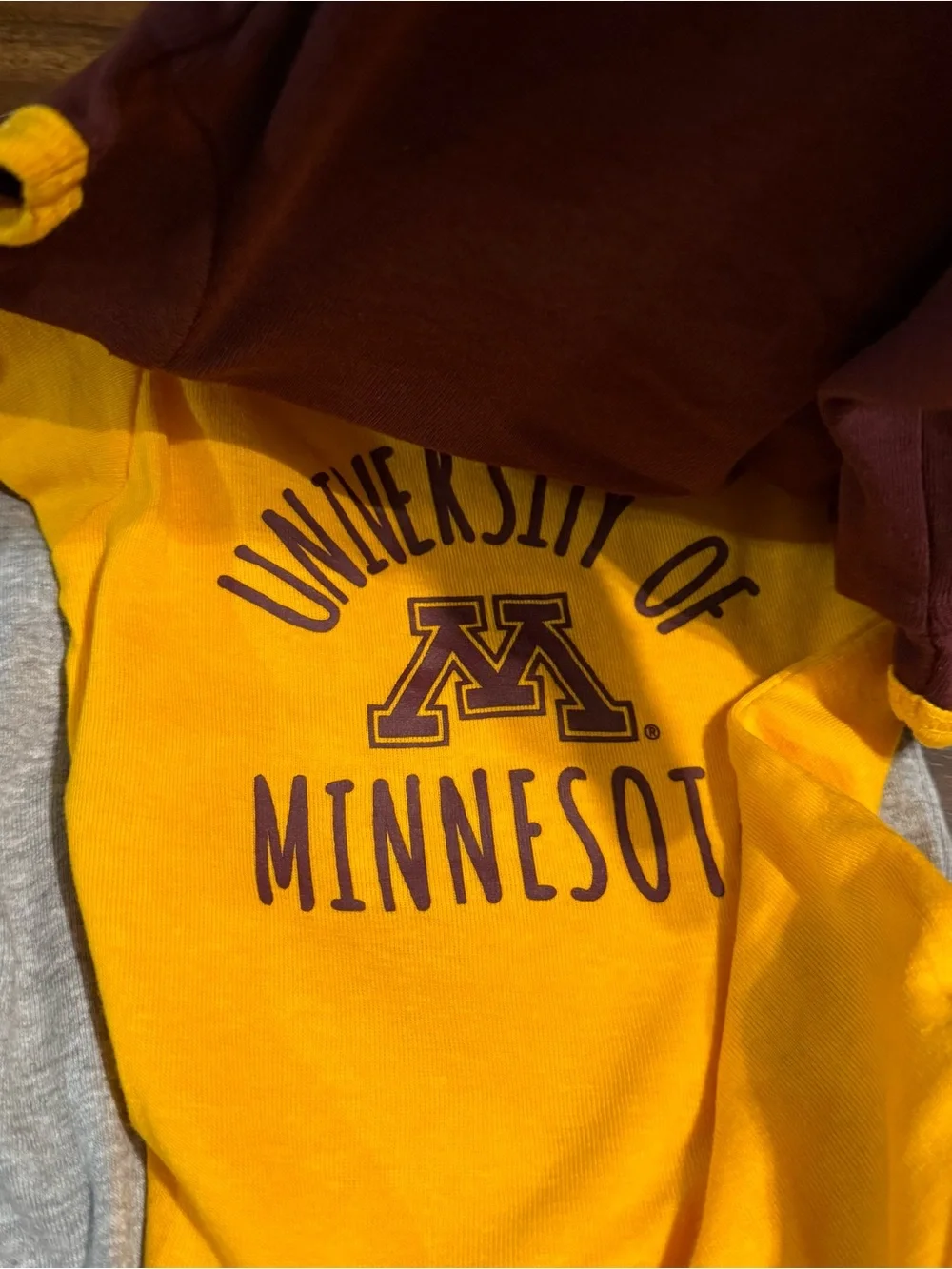 New university of Minnesota onesie set